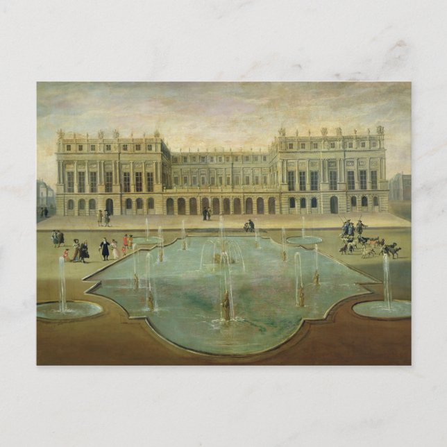 Chateau de Versailles from the Garden Side Postcard (Front)