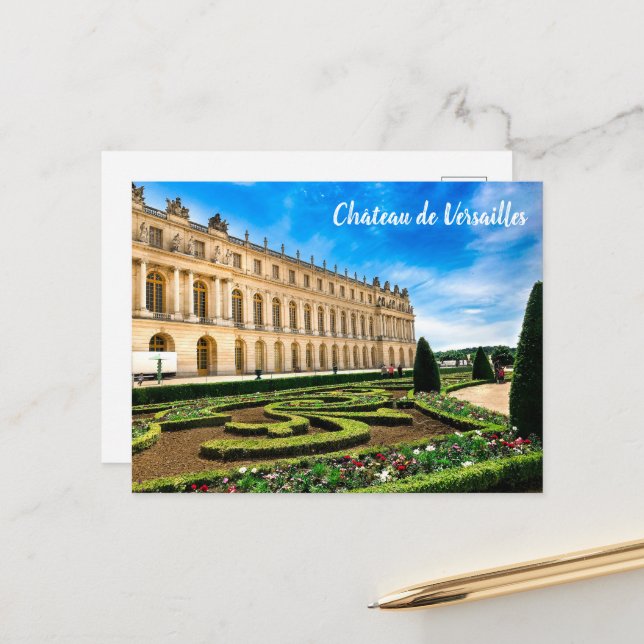 Château de Versailles Postcard (Front/Back In Situ)
