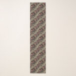 Château des Loups – Gothic Victorian Elongated Scarf<br><div class="desc">A snarling beast bursts from rococo blooms,  prowling through velvet petals and twisted gold. Château des Loups is where florals guard fangs,  and nobility sleeps with one eye open</div>