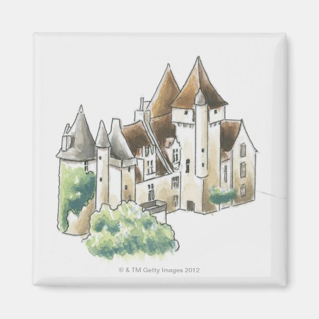 Chateau des Milandes, France Magnet (Front)