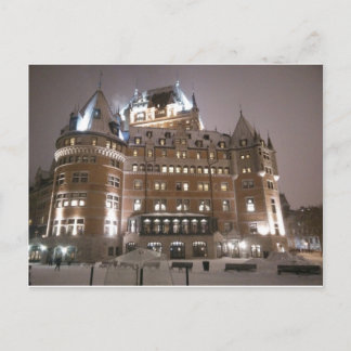 Château Frontenac at Night Postcard