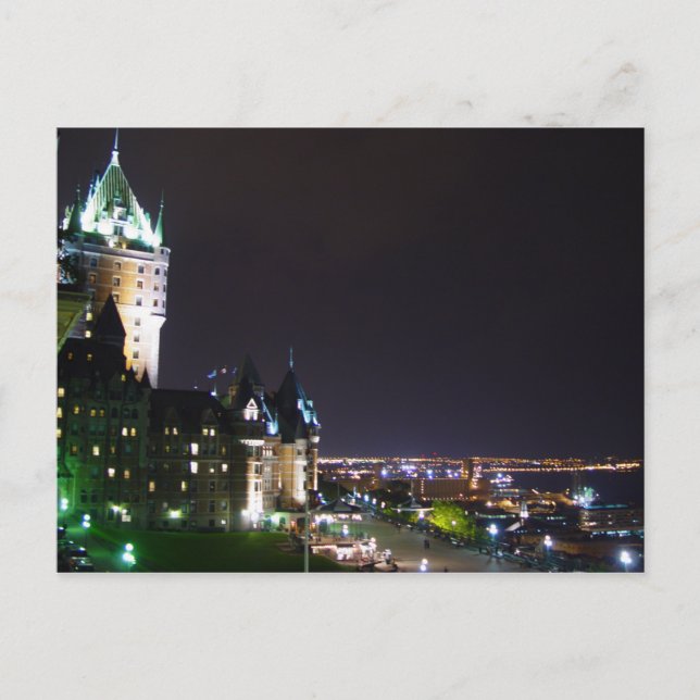 Chateau Frontenac Castle Boardwalk Quebec Postcard (Front)