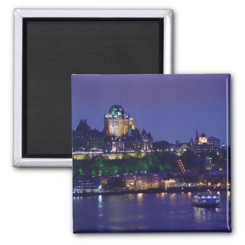 Chateau Frontenac Castle Night Quebec City Magnet
