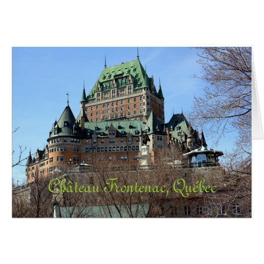 Château Frontenac, Québec, Canada Cards (Front Horizontal)