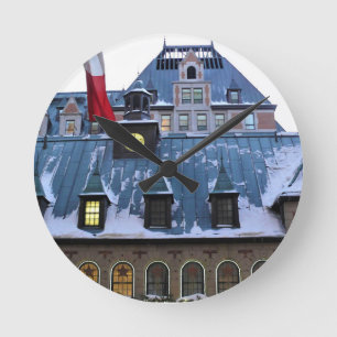 Chateau Frontenac, Quebec, Canada Round Clock
