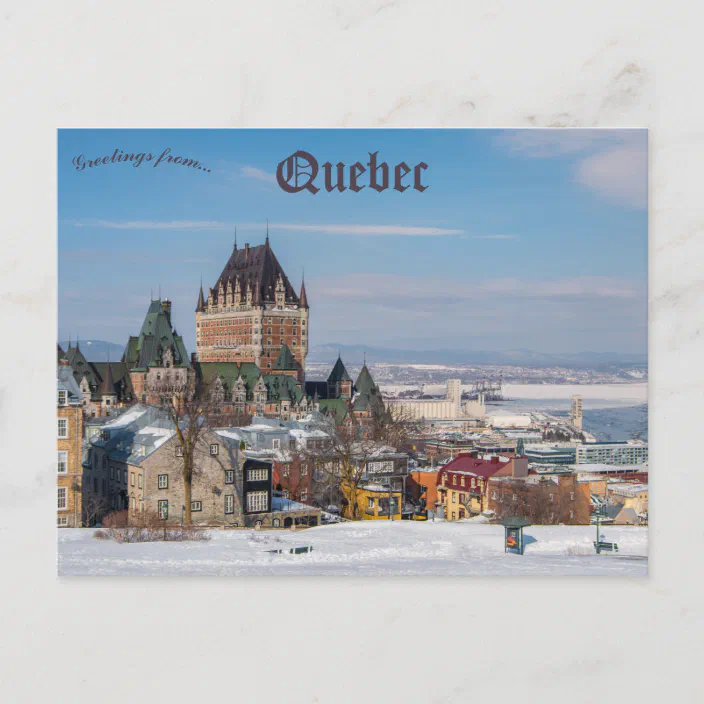 Chateau Frontenac Quebec City Canada Fairmont Hotel Resort CA Modern Postcard 