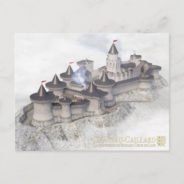 Château-Gaillard, on the sea of winter mist, Postcard (Front)