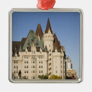 Chateau Laurier Hotel in Ottawa, Ontario, Canada Metal Ornament