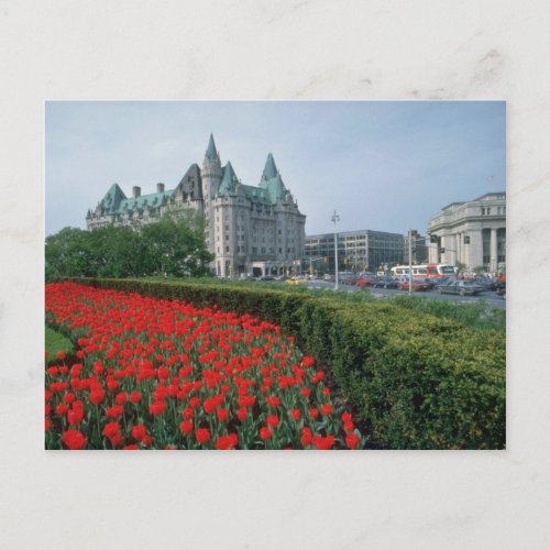 Chateau Laurier Hotel Ottawa flowers Postcard