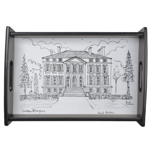 Chateau Margaux  Bordeaux France Serving Tray