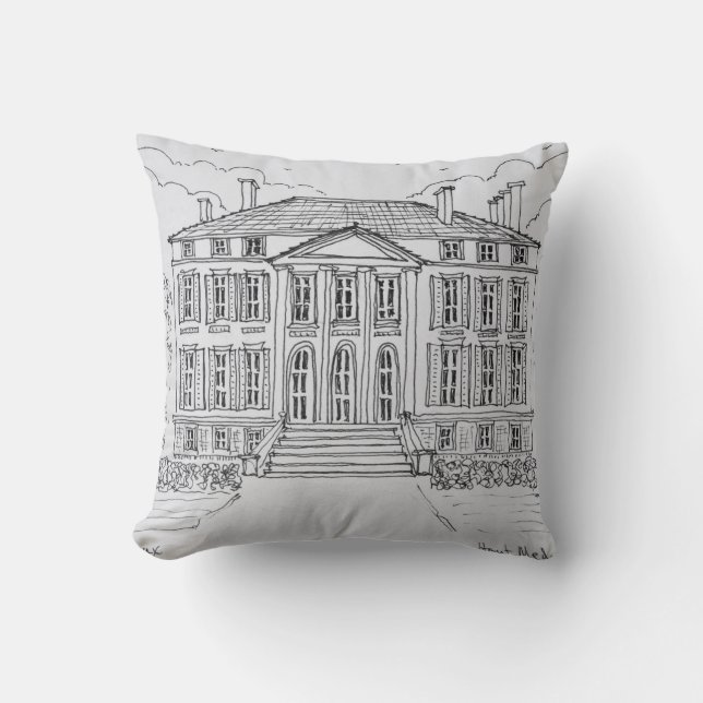 Chateau Margaux | Bordeaux, France Throw Pillow (Front)