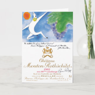 Chateau Mouton Rothschild 1982 - Blank Card 