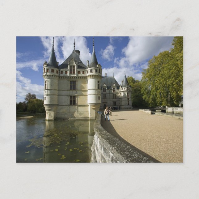 Chateau of Azay-le-Rideau, Indre-et-Loire, 3 Postcard (Front)