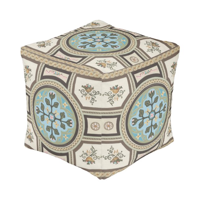 Chateau Panel II Pouf (Angled Front)