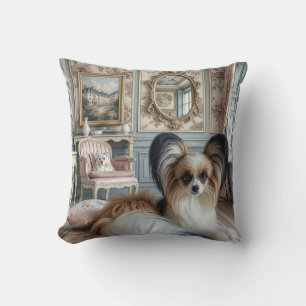Chateau Papillon Throw Pillow