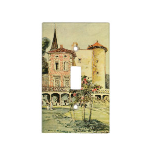 Chateau Saint-Point Castles Vintage Painting Light Switch Cover