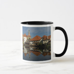 Chateau tower, Vltava River, Cesky Krumlov, Mug
