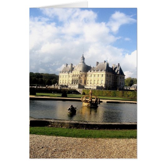 Chateau-Vaux-le-Vicomte, France Cards (Front)