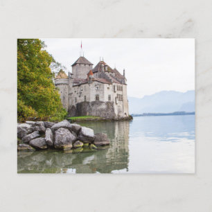 Chateaux Chillon Switzerland Postcard
