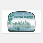 Chatfield Reservoir Colorado Deer Rectangular Sticker