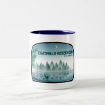 Chatfield Reservoir Colorado Deer Two-Tone Coffee Mug