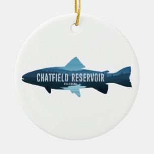 Chatfield Reservoir Colorado Fish Ceramic Ornament