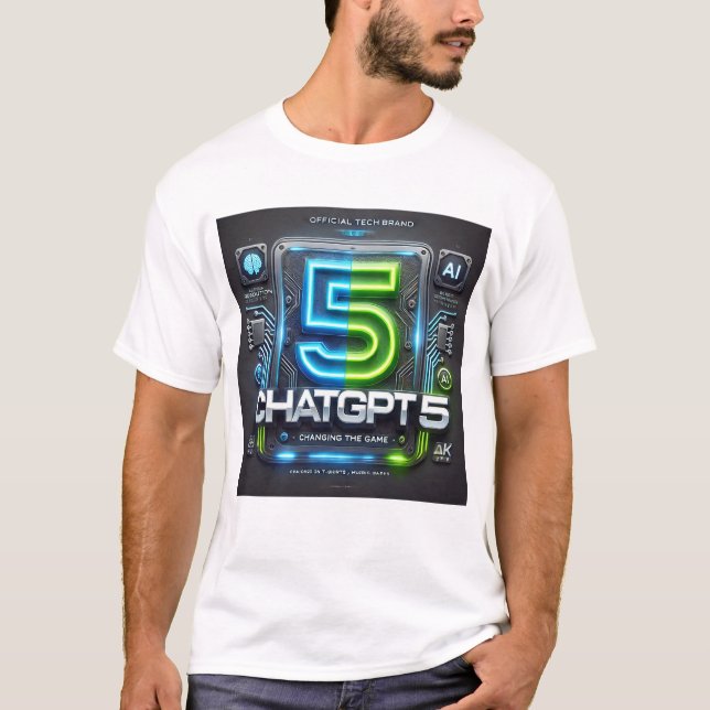ChatGPT 5 AI T-Shirt | Futuristic Tech & AI Lovers (Front)
