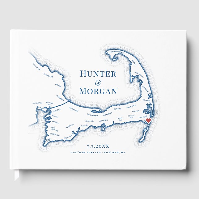 Chatham Bars Inn Cape Cod Wedding Guest Book (Front)