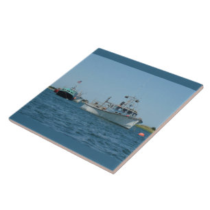 Chatham Harbor Boats Ceramic Tile