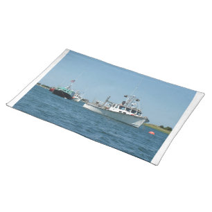 Chatham Harbor Boats Cloth Placemat