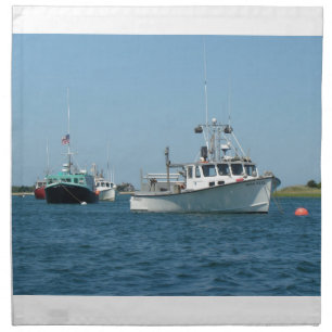 Chatham Harbor Boats Napkin