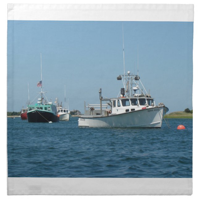 Chatham Harbor Boats Napkin (Front)