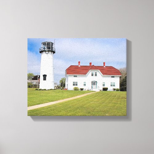 Chatham Lighthouse Cape Cod MA Wrapped Canvas