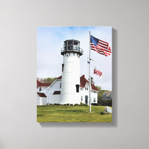 Chatham Lighthouse, Cape Cod, MA Wrapped Canvas