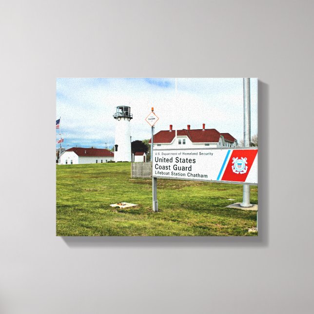 Chatham Lighthouse, Cape Cod, MA Wrapped Canvas Print (Front)