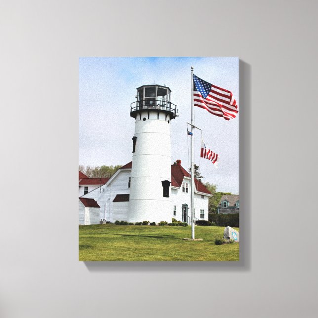 Chatham Lighthouse, Cape Cod, MA Wrapped Canvas Print (Front)