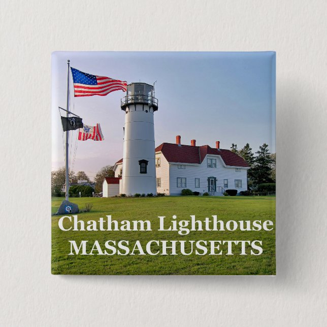 Chatham Lighthouse, Massachusetts Button (Front)
