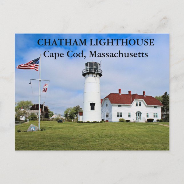 Chatham Lighthouse, Massachusetts Postcard (Front)