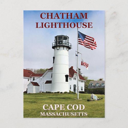 Chatham Lighthouse Massachusetts Postcard