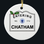 Chatham MA Ceramic Ornament<br><div class="desc">Celebrate your hometown memories year after year.</div>