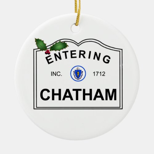 Chatham MA Ceramic Ornament