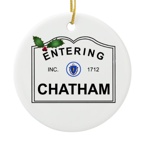 Chatham MA Ceramic Ornament