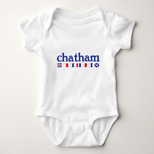 Chatham MA _ Maritme Spelling Baby Bodysuit