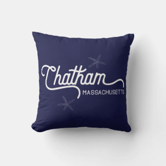 Chatham Massachusetts Nautical Throw Pillow