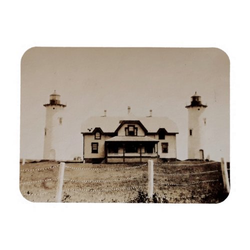 Chatham Twin Lights Historical Photo Magnet