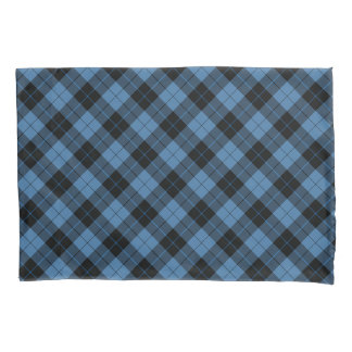 Chathams Blue Tartan Scottish Pattern Pillow Case