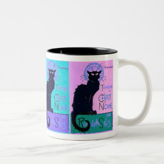 Chats Noir (Black Cats) Two-Tone Coffee Mug