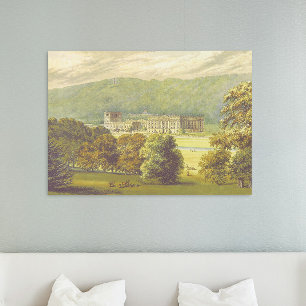 Chatsworth Derbyshire Jane Austen Darcy Pemberly Faux Canvas Print