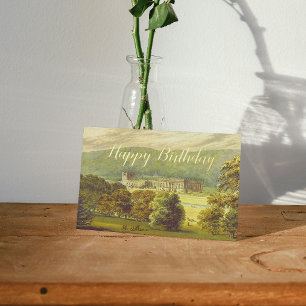 Chatsworth Derbyshire Jane Austen Darcy Pemberly Foil Greeting Card