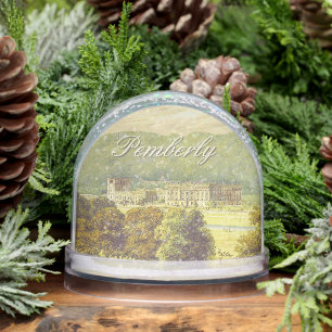 Chatsworth Derbyshire Jane Austen Darcy Pemberly Snow Globe